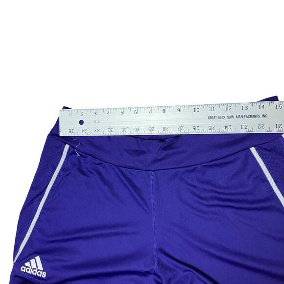 Adidas Shorts Womens Purple Athletic Soccer Sporty Running Gym White Size M - Picture 4 of 10